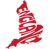 Red Map of England