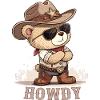 Cowboy Western Teddy Bear Howdy