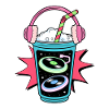DJ Music Lover Milkshake Design
