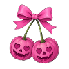 Pink Cherry Pumpkins, Halloween Pumpkin Cherries