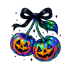 Iridescent Cherry Pumpkins, Halloween Pumpkins