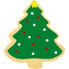 christmas tree cookie