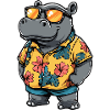 Hippo Comic Vacation