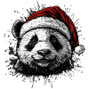 Panda de Noël