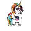 Gaming lustiges Videospiele Einhorn
