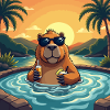 Chillbara Vibes - Capybara im Chillmodus