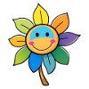 Colorful Color Flower Colorful Rainbow Sunflower