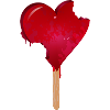 Red Heart Cream with Bite