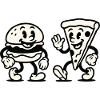 Burger Pizza Comic