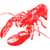 Bold Red Lobster Graphic Design