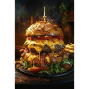 Epic Bacon Cheese Burger Stack