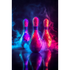Neon Glow Bowling Pins