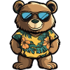 Bear Comic Vacation