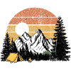 Sunset Mountain Wilderness Scene