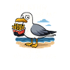 Möwe Pommes