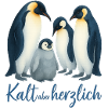 Blue Winter Penguins