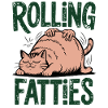 Rolling Fatties Cat Humor