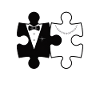 Puzzle pieces wedding motif