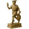 Ancient philosopher figure with smartphone