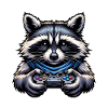 Raccoon Gamer Gaming Nerd