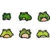 Adorable Cartoon Frogs