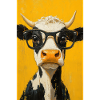 Cool Cow with Glasses