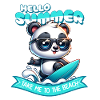 Panda Surfer Summer