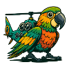 Heli-Parrot in use