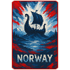 Norvège Paysage Drapeaux Design