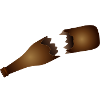 Broken beer bottle illustration