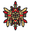 Mandala tribal amérindien géométrique