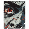 Intense eye in comic style