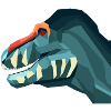 T. rex in geometric style