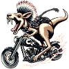 Motorcycle Kangaroo Punk Adventure