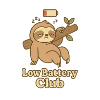 Low Battery Club Sloth