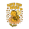 Save the Bees on Flower