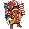 Amerikanskt - Korv rugby