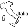 Italienische Karten-Silhouette