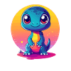 Dino at sunset