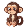 Affe Süsses Äffchen Geschenk für Affenfans