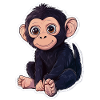 Affe Süsses Äffchen Geschenk für Affenfans