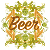 Hop ornament with "Beer" lettering