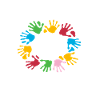 Schulberater Herz Handabdrücke