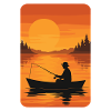 Fishing at sunset