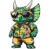 Dinosaur triceratops Comic Holiday