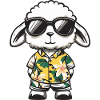 Sheep Comic Holiday