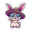 Bunny Comic Funny Sombrero