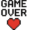 Pixel Heart Game Lover Design