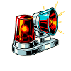 Fire Siren Warning Light