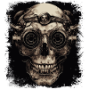 Steampunk Zombie Skull